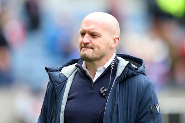 Scotland head coach Gregor Townsend leads his team to Rome on Saturday. (Photo by Ian MacNicol/Getty Images)