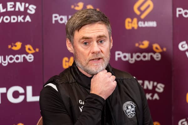 Motherwell manager Graham Alexander admits to being "glad" he isn't making the decisions over covid crowd restrictions that are causing such consternation in Scottish football circles. (Photo by Mark Scates / SNS Group)