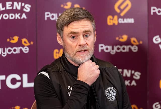 Motherwell manager Graham Alexander admits to being "glad" he isn't making the decisions over covid crowd restrictions that are causing such consternation in Scottish football circles. (Photo by Mark Scates / SNS Group)