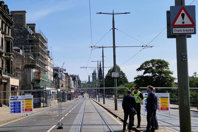 Princes Street has been closed since the fire on July 9