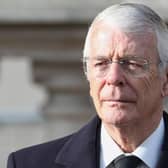 Former British Prime Minister John Major attends the Remembrance Sunday ceremony at the Cenotaph on Whitehall in central London, on November 8, 2020. - Remembrance Sunday is an annual commemoration held on the closest Sunday to Armistice Day, November 11, the anniversary of the end of the First World War and services across Commonwealth countries remember servicemen and women who have fallen in the line of duty since WWI. This year, the service has been closed to members of the public due to the novel coronavirus COVID-19 pandemic. (Photo by Chris Jackson / POOL / AFP) (Photo by CHRIS JACKSON/POOL/AFP via Getty Images)