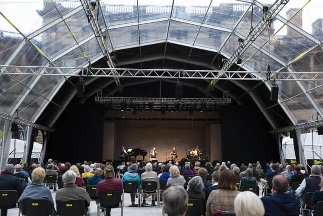 The Old College Quad has been transformed into a venue for Edinburgh International Festival concerts this month. Picture: Jessica Shurte