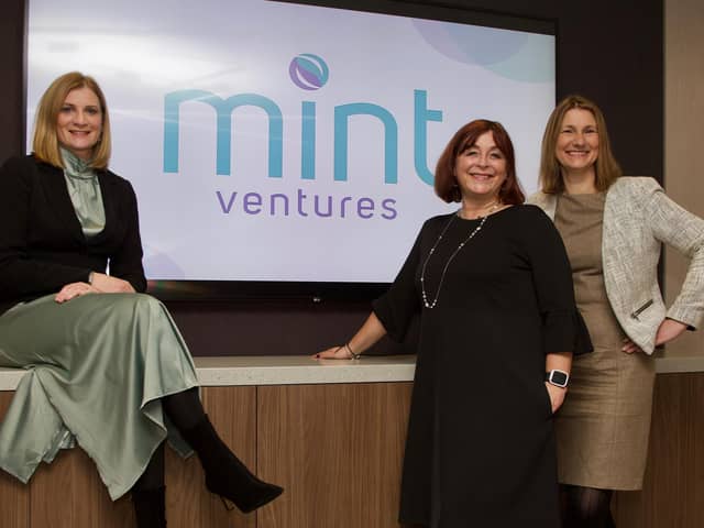 From left: Mint Ventures co-founder and CEO Gillian Fleming, co-founder and chair Lynne Cadenhead, and co-founder and director Carolyn Currie. Picture: contributed.