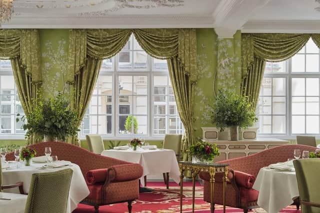 The Dining Room, the hotel's Michelin-starred restaurant, reopened its doors in May, revealing a decadent new look inspired by London's palaces and grand residences. Pic: Contributed