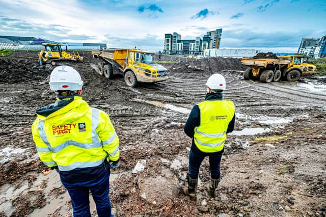 The next phase of Western Harbour with two development sites being prepared for more than 500 homes. Picture: Peter Devlin