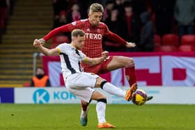 Angus MacDonald has been a key player for Aberdeen since joining in the summer.  (Photo by Ross Parker / SNS Group)