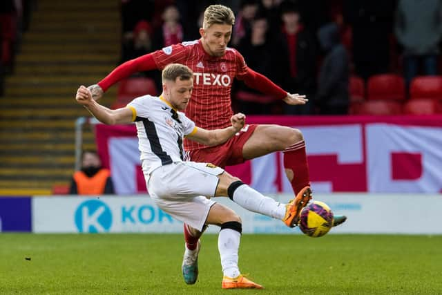 Angus MacDonald has been a key player for Aberdeen since joining in the summer.  (Photo by Ross Parker / SNS Group)