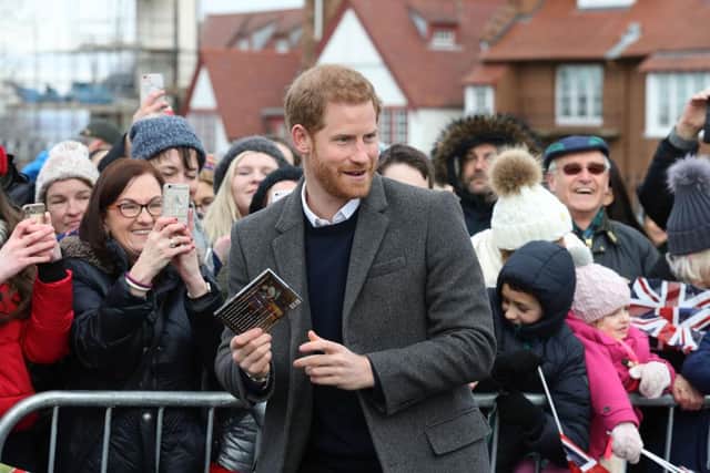 Prince Harry meets well wishers during a walkabout on the esplanade at Edinburgh Castle in 2018 (Photo: Andrew Milligan - WPA Pool/Getty Images)