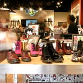 Interior of the Dr Martens shop in Princes Street, Edinburgh, taken before the pandemic. Picture: Toby Williams