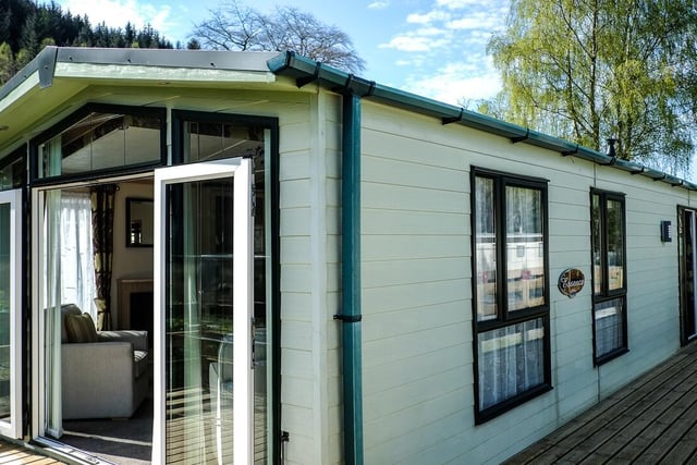 This two bedroom chalet at Glenfinart Caravan Park, near Dunoon, sleeps six and includes a balcony with a sea loch view. It costs from around £160 a night.