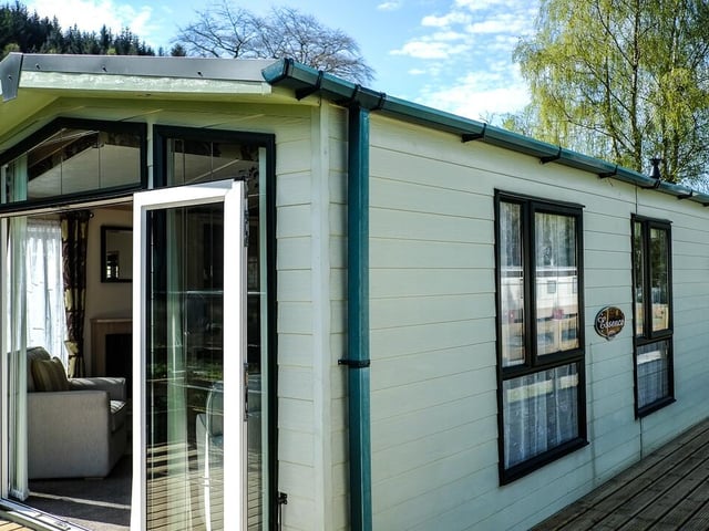 This two bedroom chalet at Glenfinart Caravan Park, near Dunoon, sleeps six and includes a balcony with a sea loch view. It costs from around £160 a night.