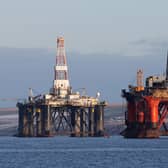 Two oil platforms in the Cromarty Firth near Invergordon. Picture: Andrew Milligan/PA Wire