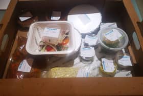 The Hickory meal on delivery.