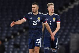Scotland's Andrew Considine at full-time after the Nations League win over Slovakia in Sunday (Photo by Alan Harvey / SNS Group)