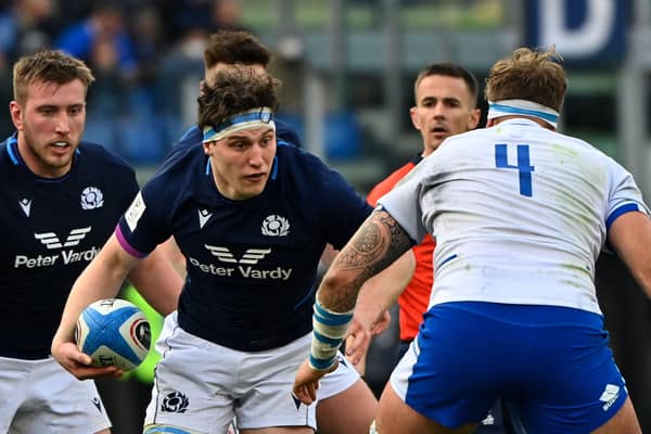 Scotland flanker Rory Darge came through the ranks in North Berwick under Keith Hogg. (Photo by Alberto Pizzoli/AFP via Getty Images)