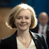 Prime Minister Liz Truss arrives for the Conservative Party annual conference at the International Convention Centre in Birmingham.
