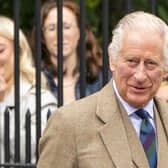 King Charles III at the gates of Balmoral. Picture: Jane Barlow/PA Wire