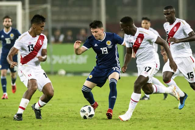 Morgan made his international debut for Scotland against Peru in 2018 - his only two caps came that year.