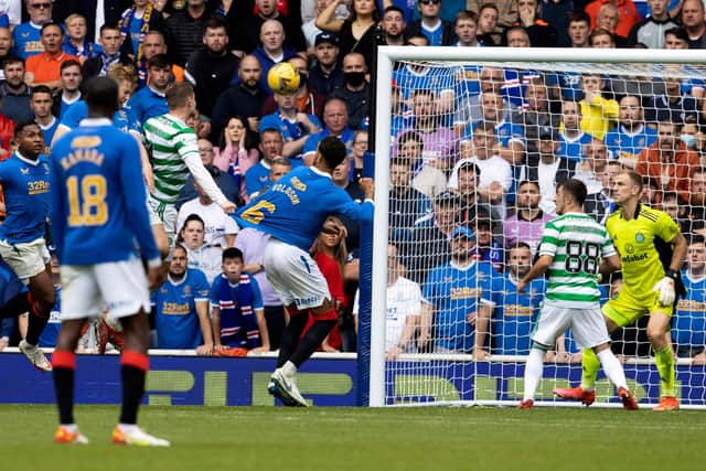 The last time Rangers and Celtic met at Ibrox the home side won thanks to a set-piece goal. (Photo by Alan Harvey / SNS Group)
