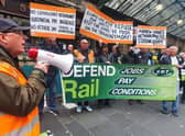 RMT members at Network Rail are striking over pay and conditions. Picture: John Devlin