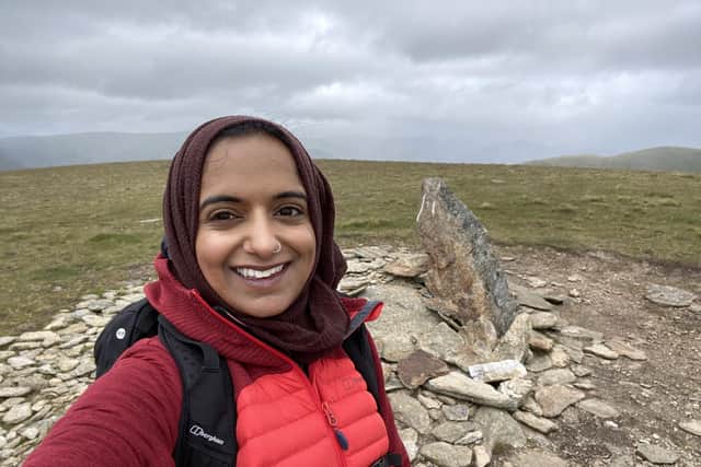 Zahrah Mahmood, known as ‘The Hillwalking Hijabi on social media, has been named as the new president of Ramblers Scotland. PIC: Contributed.