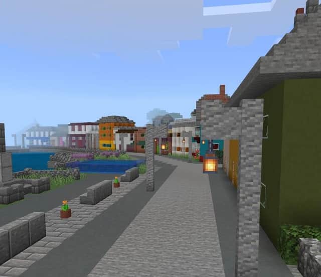 Cumbraecraft players can navigate the streets of Millport during the eight lessons in the game, which is designed for school children (Picture: Abertay University)