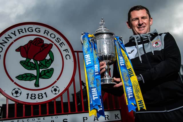 Bonyrigg Rose manager Robbie Horn takes his side to Forres in today's Scottish Cup first round. (Photo by Ross Parker / SNS Group)