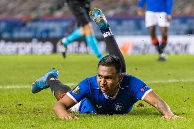 In-form striker Alfredo Morelos has been urged to go flat out for the rest of the season by Rangers manager Steven Gerrard. (Photo by Craig Williamson / SNS Group)