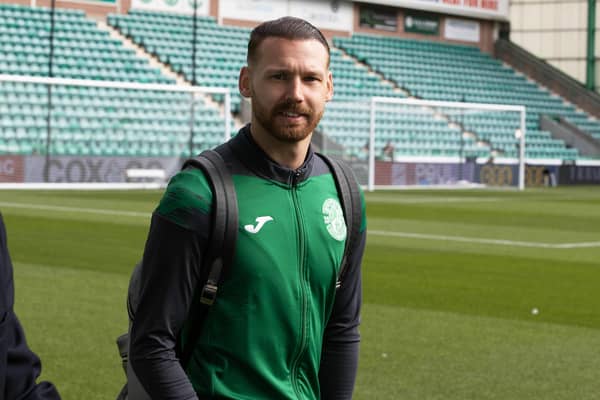 Martin Boyle arrives at Easter Road after rejoining Hibs ahead of today's Edinburgh derby against Hearts.  (Photo by Alan Harvey / SNS Group)
