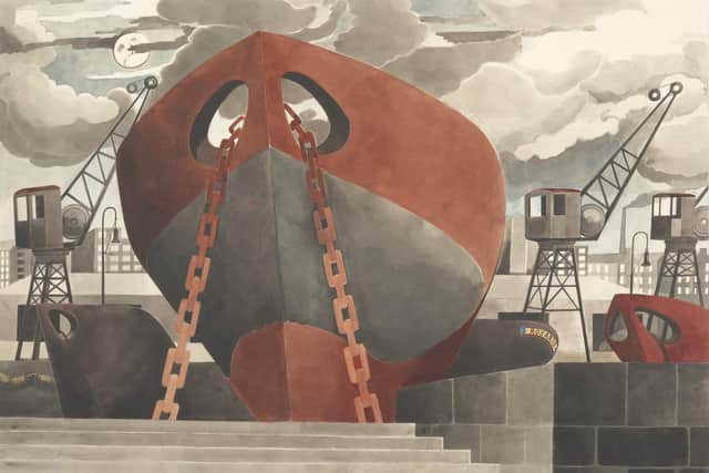 Edward Burra, Miracle in the Gorbals, design for front cloth, 1944. PIC: © The estate of Edward Burra, courtesy Lefevre Fine Art, London.