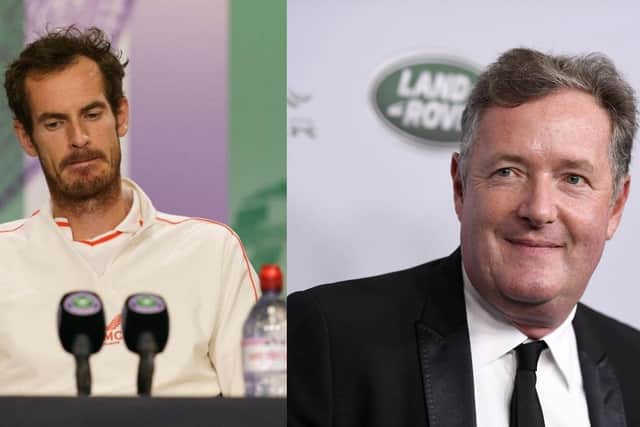 Andy Murray has criticised Piers Morgan for his 'very harsh take' on Emma Raducanu's withdrawal from Wimbledon.