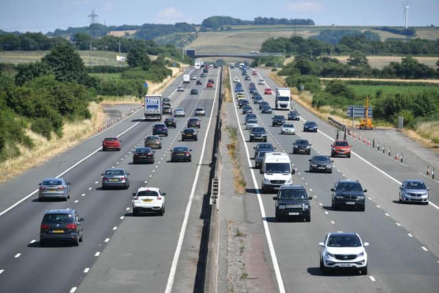 Vehicles travel along a motorway. Picture: Ben Birchall/PA Wire