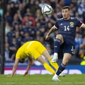 Billy Gilmour in action for Scotland during the 3-1 defeat to Ukraine at Hampden on Wednesday. (Photo by Alan Harvey / SNS Group)
