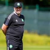 Celtic manager Ange Postecoglou will take charge of his first competitive game on Tuesday night. Picture: SNS