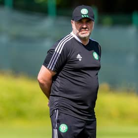 Celtic manager Ange Postecoglou will take charge of his first competitive game on Tuesday night. Picture: SNS