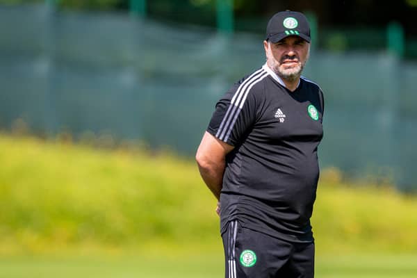 Celtic manager Ange Postecoglou will take charge of his first competitive game on Tuesday night. Picture: SNS