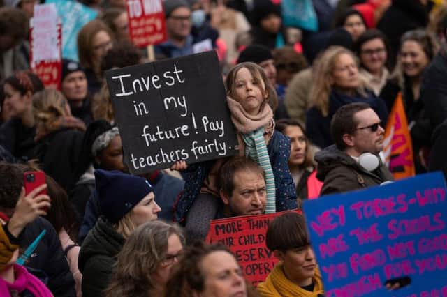 Public sector union members took part in strike action across the UK on Wednesday, February 1 (Picture: Carl Court/Getty Images)