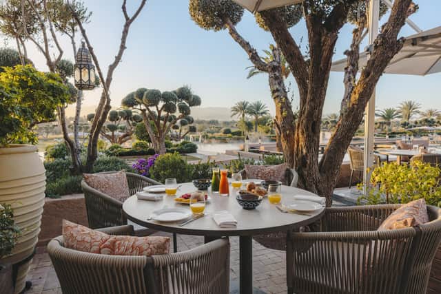 Breakfast at the Capricci restaurant, Fairmont Royal Palm Marrakech