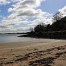 Views of the Forth Estuary from the coastal path from North Queensferry, Fife.