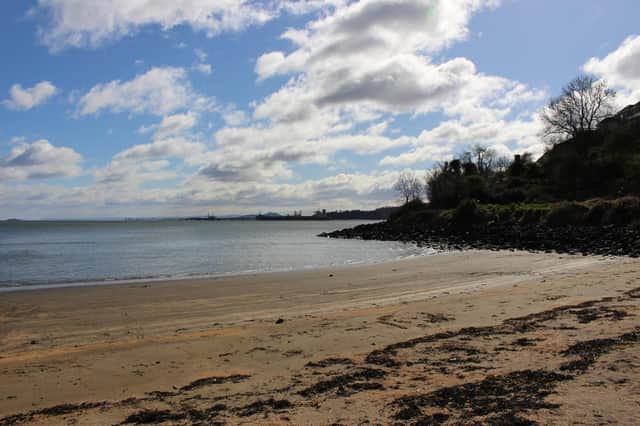 Views of the Forth Estuary from the coastal path from North Queensferry, Fife.