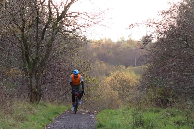 Traversing the Seven Lochs Wetland Park on the eastern edge of Glasgow. Picture: Markus Stitz