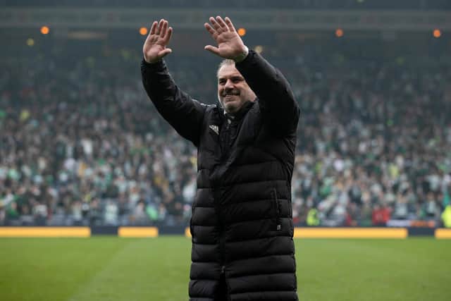 Celtic manager Ange Postecoglou has been a passion-instiller for a support desperate to acclaim a second successive title triumph for the Australian that has been set-up by sparkling football. (Photo by Craig Williamson / SNS Group)