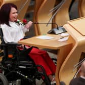 Labour MSP Pam Duncan-Glancy attends the Oath and Affirmation ceremony at the Scottish Parliament in Edinburgh, Scotland on May 13, 2021. Photo by Russell Cheyne/AFP