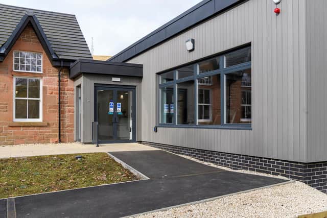 The former 19th century school building in Abington, South Lanarkshire has been transformed to create a community hub.