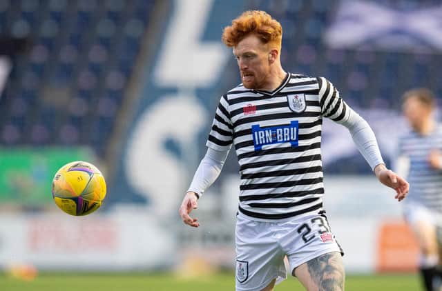 Simon Murray scored Queens Park's winner at the Falkirk Stadium (Photo by Ross MacDonald / SNS Group)