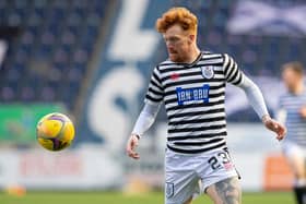 Simon Murray scored Queens Park's winner at the Falkirk Stadium (Photo by Ross MacDonald / SNS Group)