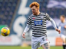 Simon Murray scored Queens Park's winner at the Falkirk Stadium (Photo by Ross MacDonald / SNS Group)