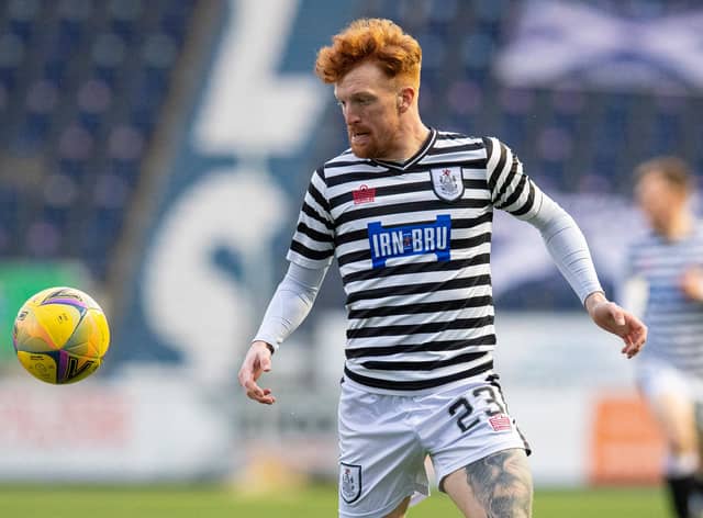 Simon Murray scored Queens Park's winner at the Falkirk Stadium (Photo by Ross MacDonald / SNS Group)