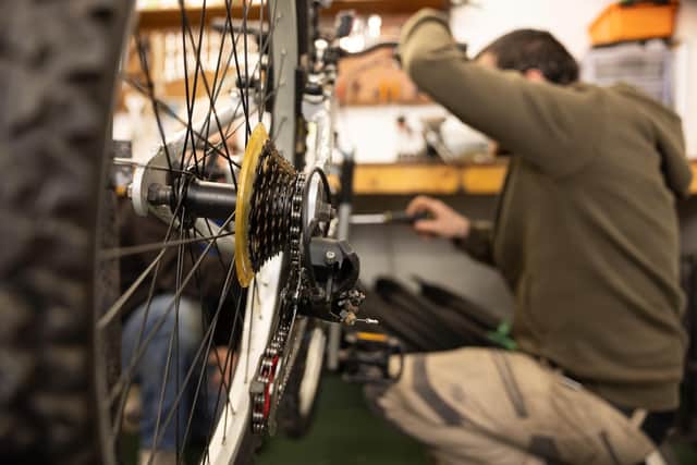 The Shetland Community Bike Project works with people who’ve been in touch with the justice system, offering unpaid work placements as well as mentoring individuals (Picture: Community Justice Scotland)