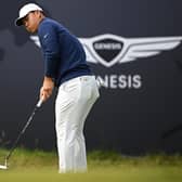 Tom Kim putts on the sixth green during the final round of the Genesis Scottish Open at The Renaissance Club in East Lothian. Picture: Octavio Passos/Getty Images.